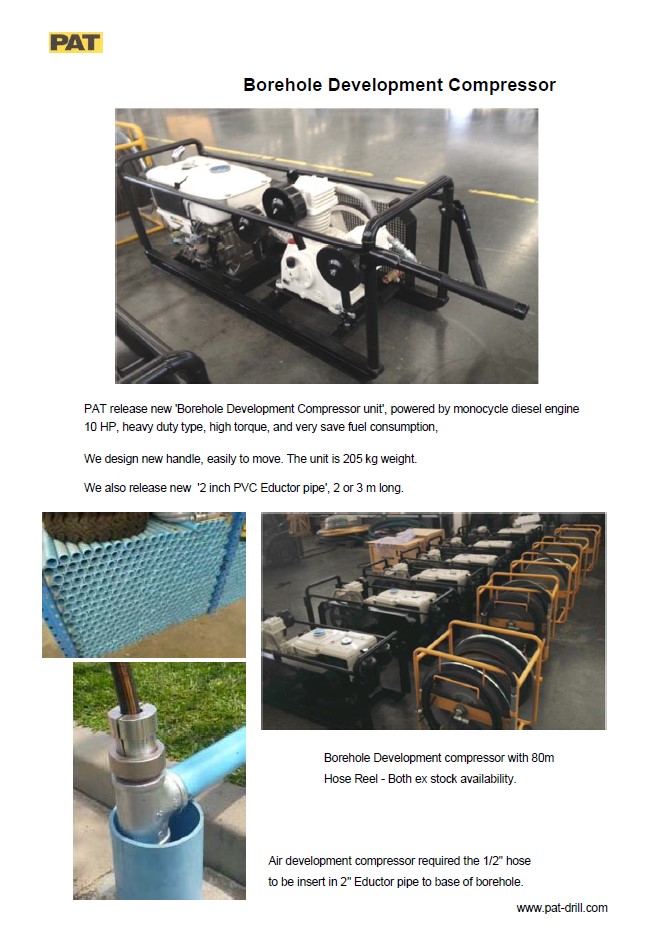 KIT DE DEVELOPPEMENT DES FORAGES (PAT)