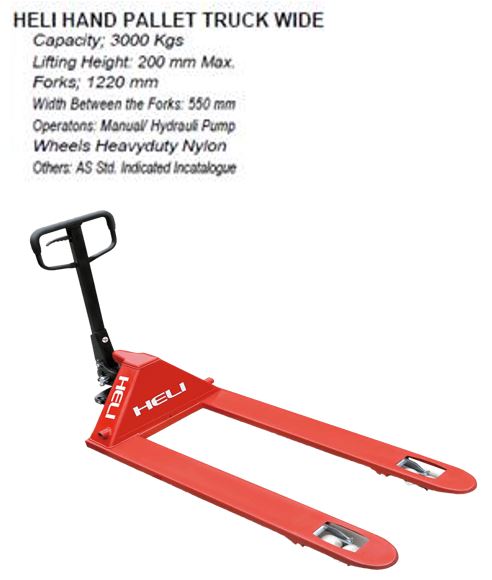 TRANSPALETTE manuel, 3000kg 85/200mm