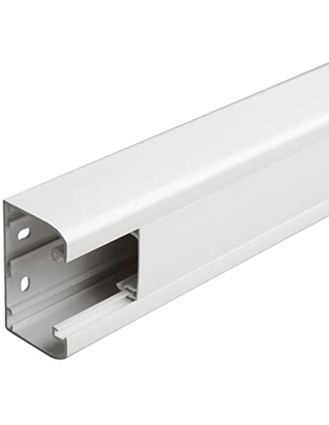 TRUNKING, PVC, 24x16mm, white, per metre