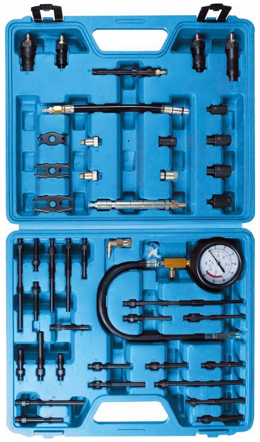 ENGINE COMPRESSION TESTER, for gasoline+diesel, multi-brands