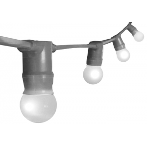 GUIRLANDE LUMINEUSE ss amp., 5xE27, Schuko M+F, IP65, 5m