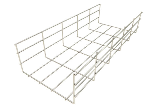 WIREMESH CABLE TRAY, galvanised, 100x150mm, per metre