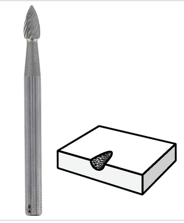 CUTTER EGG TIP (Dremel 9911) tugsten carbine, 3.2mm