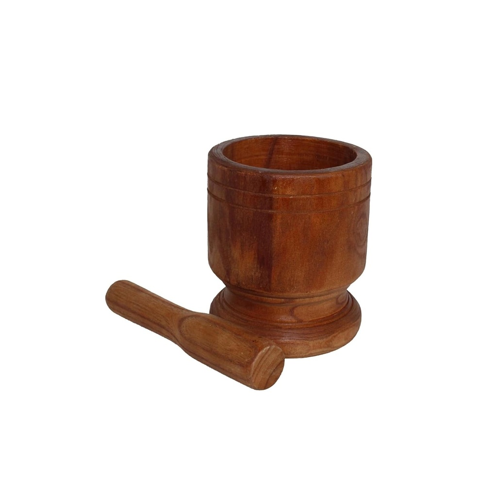 MORTAR AND PESTLE, wood, Ø150mm, 500ml