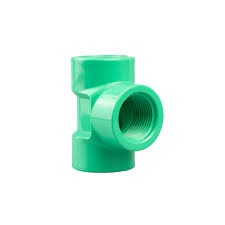 T-COUPLING threaded, PVC, Ø ½", FxFxF