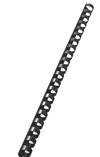 PEIGNE RELIURE, plastique, 10x28mm, noir