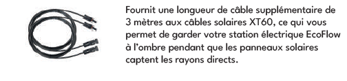 CABLE DE RALLONGE SOLAIRE (ECOFLOW) MC4/XT60, 3m