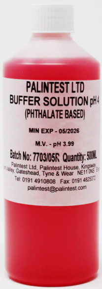 (Palintest) BUFFER SOLUTION (PT105/1) pH 4, 500ml