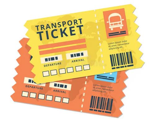 TRANSPORT TICKET multitrip, for public transport