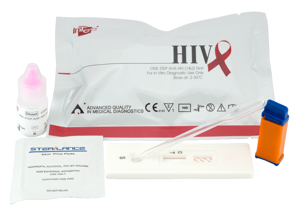 HIV 1+2 TEST, ser/pl/wb, 1 test (ONE STEP ITPW02232-TC40)