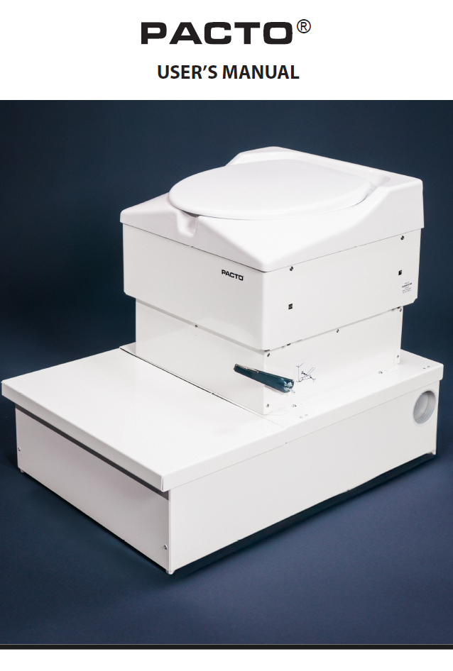 (Pacto) MANUEL D'UTILISATION toilette sèche