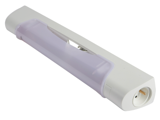 LUMINAIRE LED avec 1 tube, prise 2P+T, 45 cm, 230 V