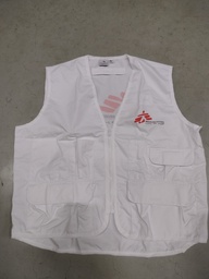 [PIDEVEST1XA] VEST MSF, cotton, size XL, sleeveless, Arabic/French+pockets