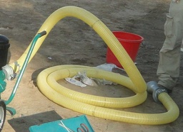 [CWATHOSW3080-] HOSE spiral, 3", 8m, yellow, for wastewater