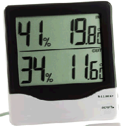 [PCOLTHER8H-] THERMOMETER - HYGROMETER digital display, R3/AAA