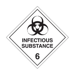 [PPACLABED6I] LABEL dangerous goods, class 6, infectious substance