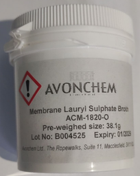 [CWATTESTDAL3] (DelAgua) LAURYL SULFATE broth, 38.1g, btl