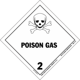 [PPACLABED2P] LABEL dangerous goods, class 2.3, poisonous gas