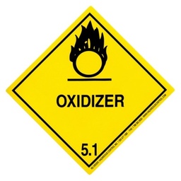 [PPACLABED51] LABEL dangerous goods, class 5.1, oxydiser principal