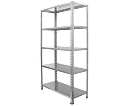 [AFURSHELGCL20] ETAGERE, galvanisée, ±200x100x50cm, 5 plateaux