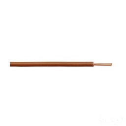[PELECABW02RN] WIRE rigid, copper, 2.5mm², brown, per metre