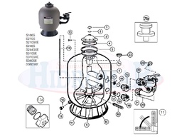 [CWATFILTH3A03] (Hayward S310SE) DOME head