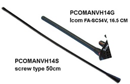 [PCOMVHFA0AM4S] ANTENNE VHF fouet portable, 1/4 onde, 50cm, à visser