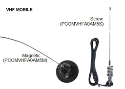 [PCOMVHFA0AM5S] VHF ANTENNA mobile, 5/8 wave, screw type + cable PL259