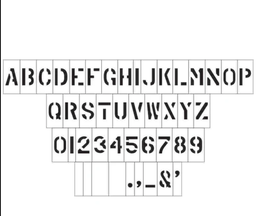 [PPAITOOLSMC] STENCIL PLATE logo MSF + alpha-numeric characters