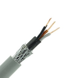 [PELECABL2X2AM] CABLE rigid, 2x2,5mm² + ground, armoured, per metre