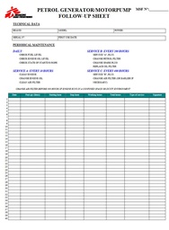 [ALSTFOLL4PE] FOLLOW-UP CARD petrol, English, for pump/generator, sheet