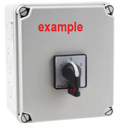 [PELESWIC440] CHANGE-OVER SWITCH manual, 4P/40A/IP44 + casing+glands