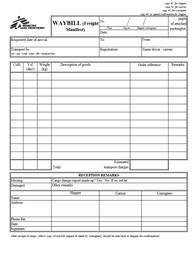[ALSTWAYB43E] WAYBILL freight, A4, self-copying x3, English, bloc