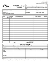 [ALSTWAYB43E] WAYBILL freight, A4, self-copying x3, English, bloc