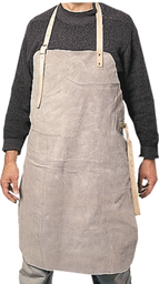 [PSAFAPROL1-] APRON protective, leather, long