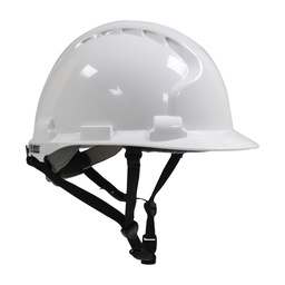 [PSAFHELMHSOW] CASQUE DE CHANTIER EN-397, blanc + harnais ajustable