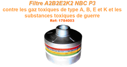 [PSAFMASKCF2] (mask, chlor vapour) FILTER (ABEK2P3) EN148-1