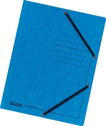 [ASTAFOLDE2L] FOLDER flaps & elastic bands, plastic, 240x322mm, blue