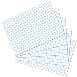 [ASTACARDSA5W] INDEX CARD, A5, bristol, white, squared