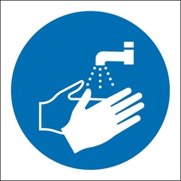 [PSAFSTICW20P] STICKER hand washing, 20x20cm, pictogram