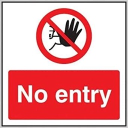 [PIDESTICN20] STICKER no entry, 20x20cm