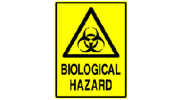 [PSAFSTICH20P] STICKER biological hazard, 20x20cm, pictogram