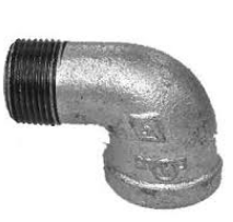 [CWATCGELT9TIX] ELBOW COUPLING 90° threaded, galvanized, ¾", FxM