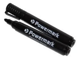 [ASTAPENM3BB] MARKER permanent, large chisel point, black