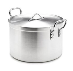 [PCOOCOOP20A] CASSEROLE, alum., 20l, tourné + poignées + couvercle