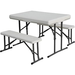 [AFURSETSC34] CAMPING SET table + 2 bancs, pliant, pour 4 personnes