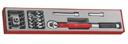 [PTOOSOCKST08] TORQUE WRENCH + SOCKETS, 3/8", 8-22mm, box