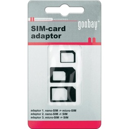 [ADAPREADSU3] (lecteur carte SIM) ADAPTATEURS CARTE, 3 tailles, lot