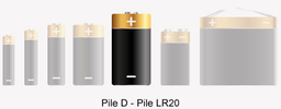 [PELEBATTA20] BATTERY dry cell (R20/D) alkaline, 1.5V