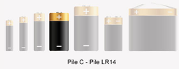 [PELEBATTA14] BATTERY dry cell (R14/C) alkaline, 1.5V